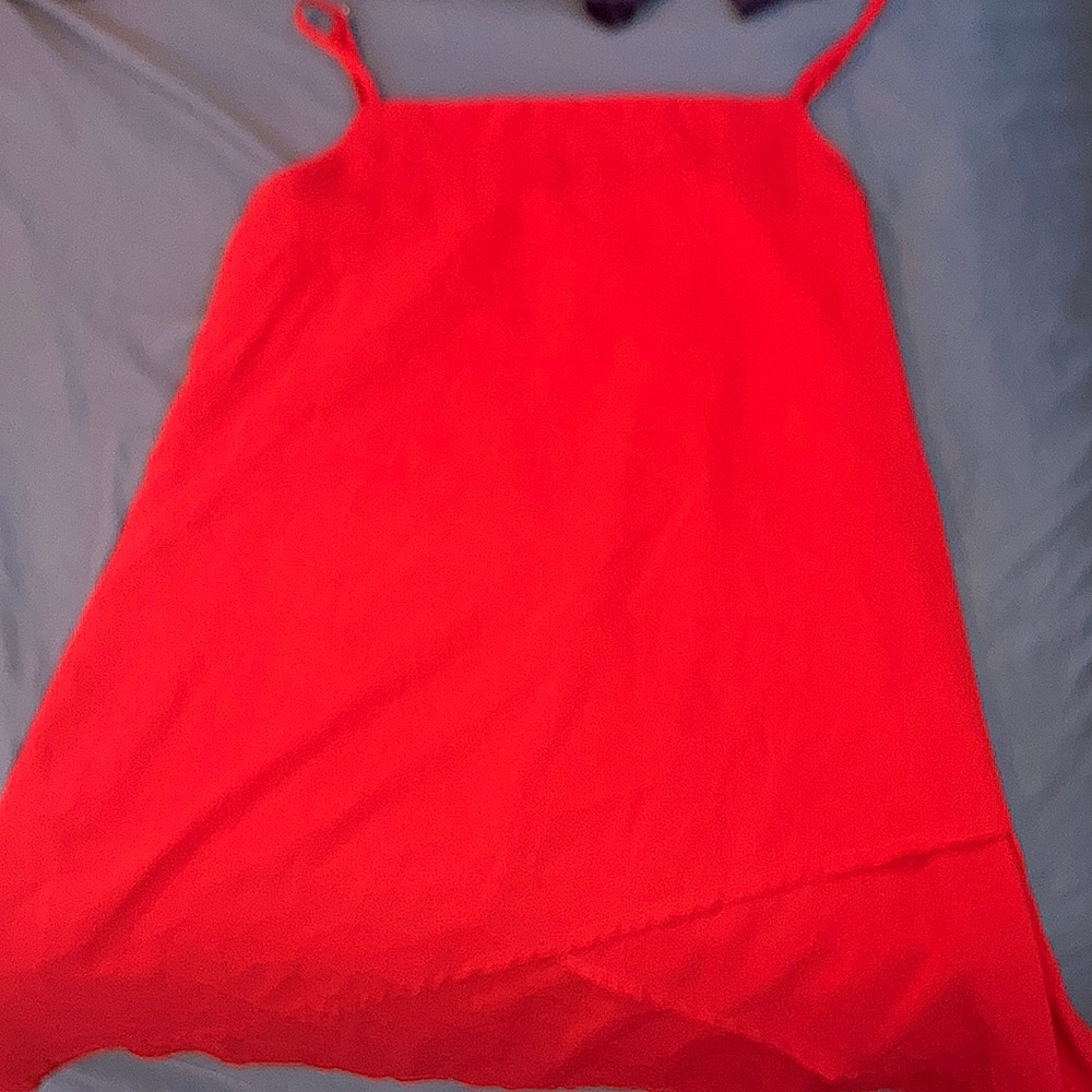 Red party dress